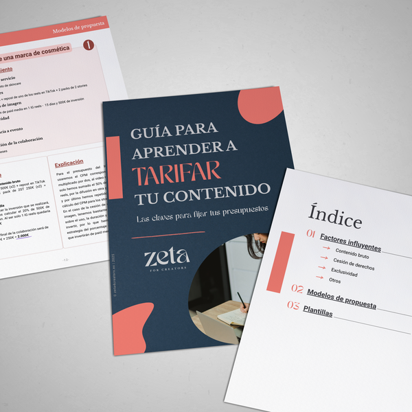 Guía para aprender a TARIFAR tu contenido